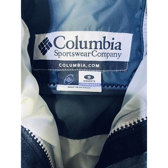 Columbia Interchange Ski Jacket Coat Women's Small Green Polyester Lined Hooded - Picture 5 of 7